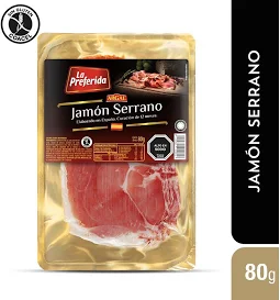 Jamon Serrano L/Preferida 80g